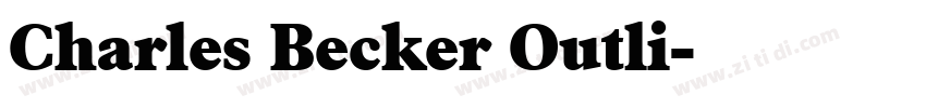 Charles Becker Outli字体转换
